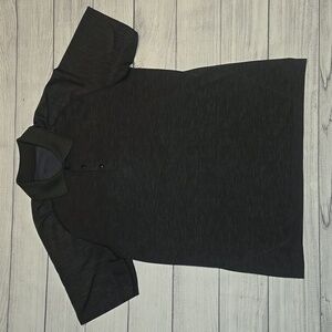 Lululemon Men's Time To Get Dirty Polo Shirt Black/Gray Size L